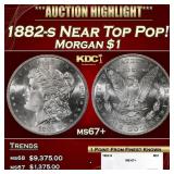1889-p Morgan Dollar Near Top Pop $1 ms67+ SEGS