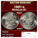 1881-s Morgan Dollar $1 ms67+ SEGS