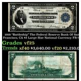1918 $2 Large Size National Currency "Battleship"