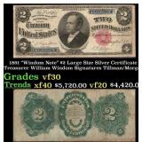 1891 $2 Large Size Silver Certificate "Windom Note