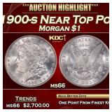 1900-s Morgan Dollar Near Top Pop $1 ms66 SEGS