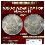 1880-o Morgan Dollar Near Top Pop $1 ms65+ SEGS