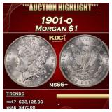 1901-o Morgan Dollar $1 ms66+ SEGS