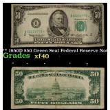 **Star Note** 1950D $50 Green Seal Federal Reserve
