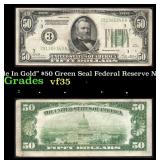 1928 $50 Green Seal Federal Reserve Note "Redeemab