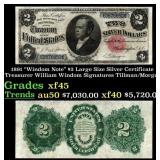 1891 $2 Large Size Silver Certificate "Windom Note