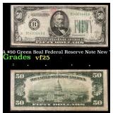 1934A $50 Green Seal Federal Reserve Note New York