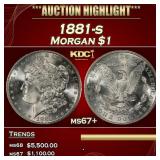 1881-s Morgan Dollar $1 ms67+ SEGS