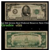 1928A $50 Green Seal Federal Reserve Note Chicago.