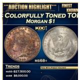 1882-s Morgan Dollar Colorfully Toned TOP POP! $1