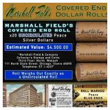 MARSHALL FIELDS RARE UNC BLUE Lvl 20 Coin Peace Ro