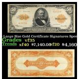 1922 $50 Large Size Gold Certificate Grades vf++ S