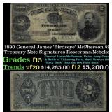 1890 $2 Treasury Note General James 