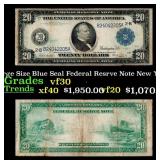 1914 $20 Large Size Blue Seal Federal Resrve Note