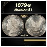 1879-s Morgan Dollar $1 Grades ms63+