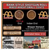 Lincoln Wheat Cent 1c Mixed Roll Orig Brandt McDon