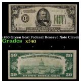 1934 $50 Green Seal Federal Reserve Note Cleveland