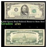 1950B $50 Green Seal Federal Reserve Note New York