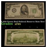 1934A $50 Green Seal Federal Reserve Note New York