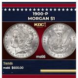 1900-p Morgan Dollar $1 Grades ms66