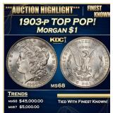 1903-p Morgan Dollar TOP POP! $1 ms68 SEGS