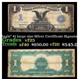 1899 $1 large size Silver Certificate 'Black Eagle