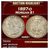 1897-o Morgan Dollar $1 ms62+ USCG