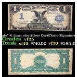1899 $1 large size Silver Certificate 'Black Eagle