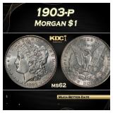 1903-p Morgan Dollar $1 Grades ms62
