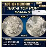1881-s Morgan Dollar TOP POP! $1 ms69 SEGS