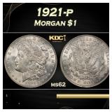1921-p Morgan Dollar $1 Grades ms62