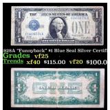 1928A $1 Blue Seal Silver Certificate 'Funnyback'