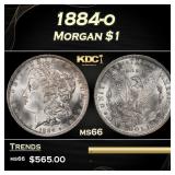 1884-o Morgan Dollar $1 Grades ms66