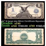 1899 $1 large size Silver Certificate 'Black Eagle