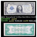 1928A $1 Blue Seal Silver Certificate 'Funnyback'