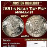 1881-s Morgan Dollar Near Top Pop $1 ms68+ SEGS