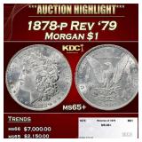 1878-p Rev '79 Morgan Dollar $1 ms65+ SEGS