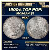 1900-s Morgan Dollar TOP POP! $1 ms67 SEGS