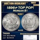 1878-cc Morgan Dollar TOP POP! $1 ms66 DMPL SEGS