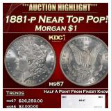 1921-p Peace Dollar Near Top Pop $1 ms66+ SEGS