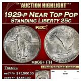 1929-p Standing Liberty Quarter Near Top Pop 25c m