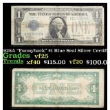 1928A $1 Blue Seal Silver Certificate 'Funnyback'