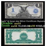 1899 $1 large size Silver Certificate 'Black Eagle