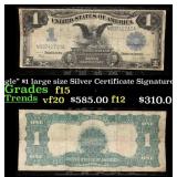 1899 $1 large size Silver Certificate 'Black Eagle