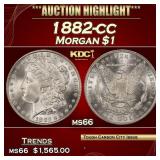 1882-cc Morgan Dollar $1 ms66 SEGS