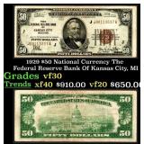 1929 $50 National Currency The Federal Reserve Ban