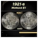 1921-s Morgan Dollar $1 Grades ms63
