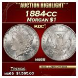 1884-cc Morgan Dollar $1 ms66 SEGS