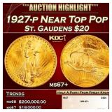 1927-p Gold St. Gaudens Double Eagle Near Top Pop