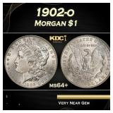 1902-o Morgan Dollar $1 Grades ms64+
